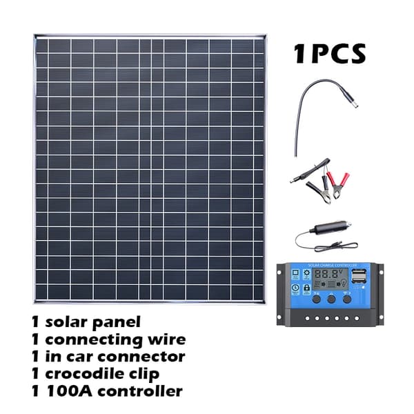 Solpanelset, 1000W Effekt, Hög Effektivitet,1PC Kit