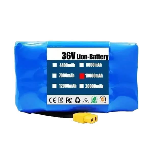 Elbatteri, 36V, 10000mAh kapacitet, 10000mAh