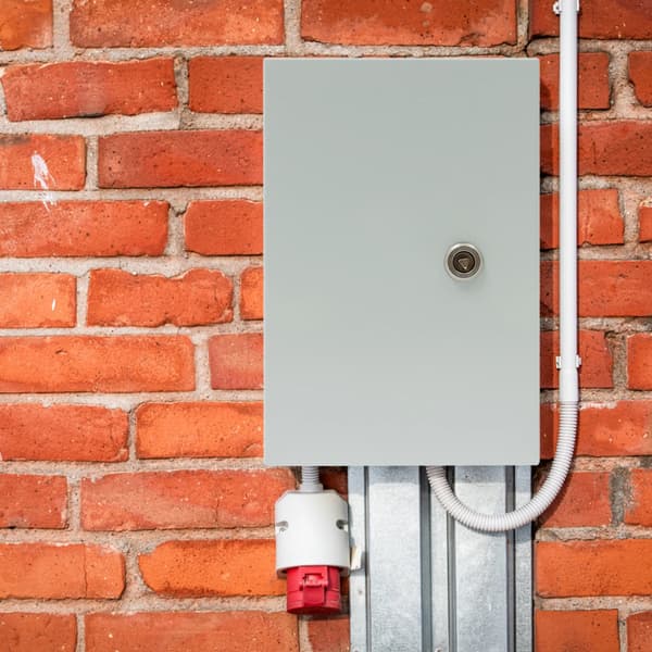 Elektrisk kapsling, Vattentät IP65, Väggmonterad design,Grå