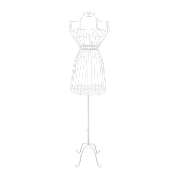 Mannequinmodellställ, Helkroppsdesign, Justerbar Höjd,1 Vit