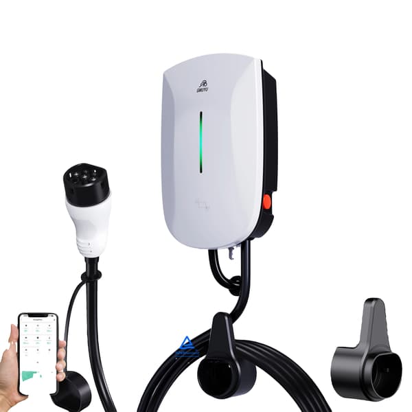EV-laddstation, Appkontroll, IP65 Vattentålig,Typ2 7KW med APP