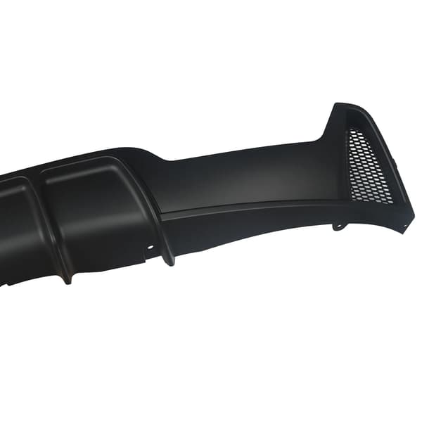Bageste kofanger diffuser, holdbar ABS-plastik, nem installation,Matte Sort