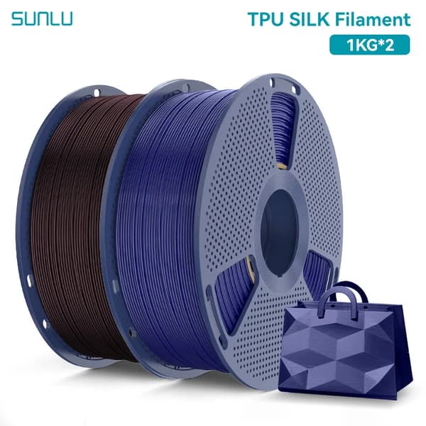 3D-printer filament, fleksibel TPU silke, glat overfladefinish,BD DB
