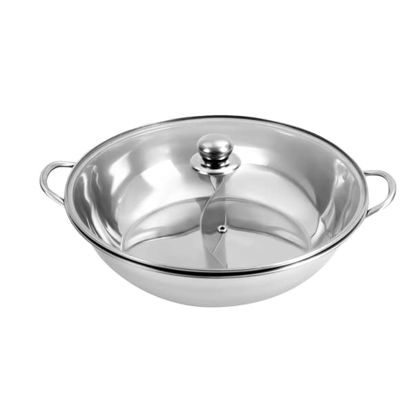 Hot Pot, Rustfrit Stål, Induktions- og Gas Kompatibel,Sølv