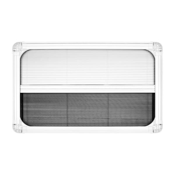 RV-vindue, Aluminiumlegering Konstruktion, Hærdet Glas,sort