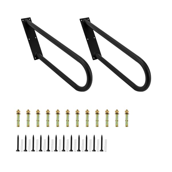 Räcke, U-formad design, hållbar järnkonstruction,2PCS