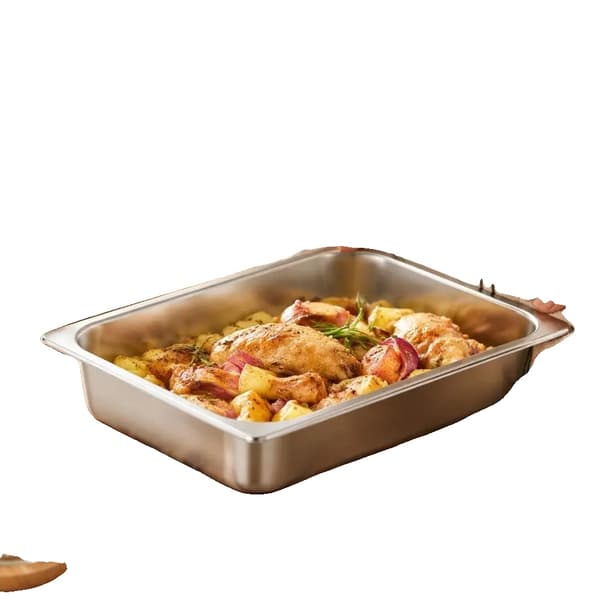 Madbeholdere, Rustfrit Stål, Non-Stick,HVID