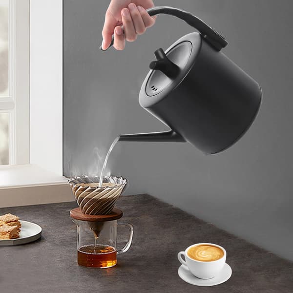 Elkedel, 7 temperaturindstillinger, rustfrit stål,sort