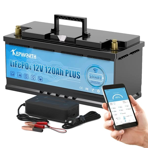 Bluetooth-akku, 120Ah kapasiteetti, ylilataussuoja,12V 120AH Bluetooth