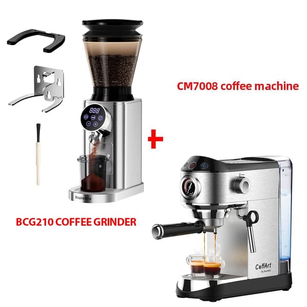 Espresso Maskine, Rustfrit Stål, Mælkeskummer,CM7008 N BCG210, EU