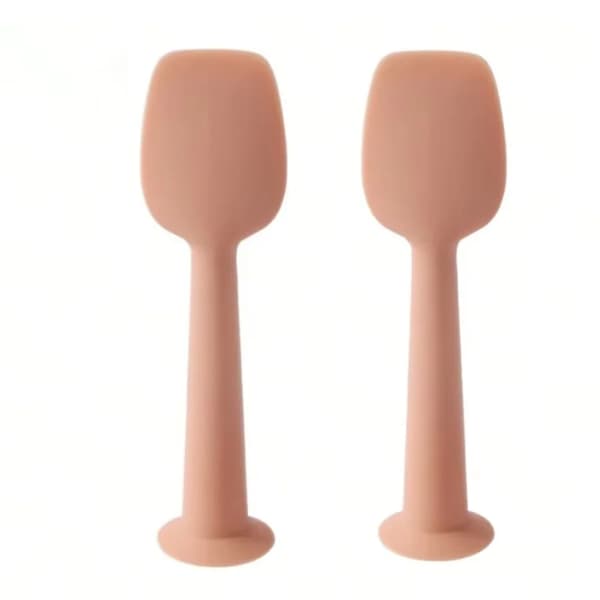 Blöjsalva Applicator, Silikonmaterial, Ergonomisk Design,Rosaröd