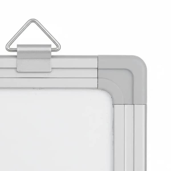 Magnetisk whiteboard, aluminiumram, väggmonterad design,Elfenben