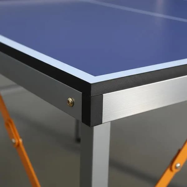 Bordtennisbord, Fällbar Design, Inkluderar Racketar och Bollar,Blå
