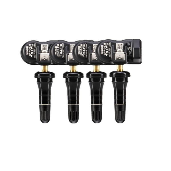 TPMS-sensor, 2 i 1 funktionalitet, kompatibel med de fleste køretøjer,4stk gummisensor