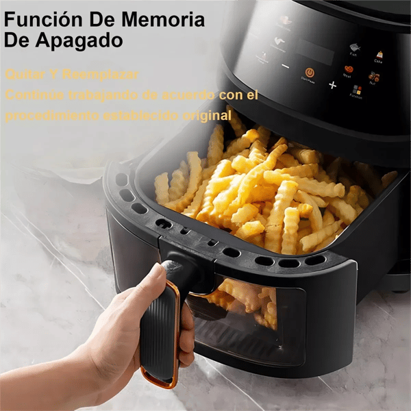 Luftfritös, 8L kapacitet, 2400W effekt,EU-8L