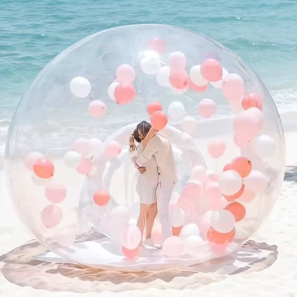Uppblåsbar Bubbelhus, Snabb Montering, Vattentät Design,4m med blåsmaskin