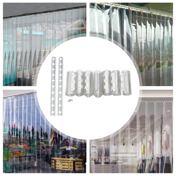 Dörrgardin, PVC-material, Enkel installation, Klar