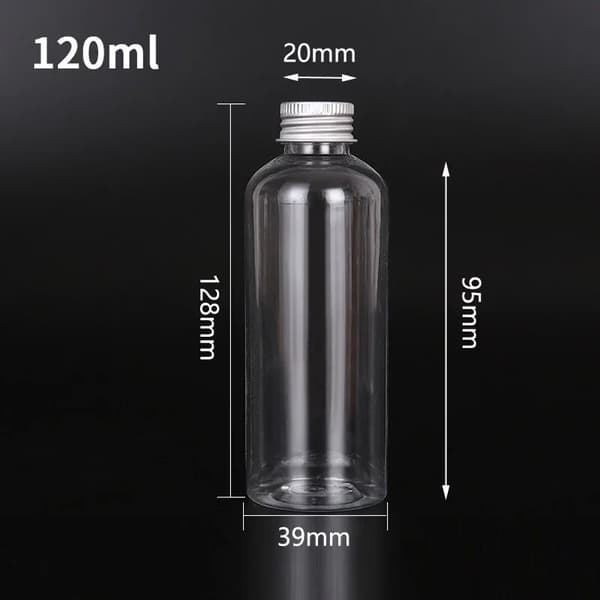 Påfyllningsbara flaskor, bärbar design, flera kapacitetsalternativ,Silver Aluminium Lock, 120ml-a