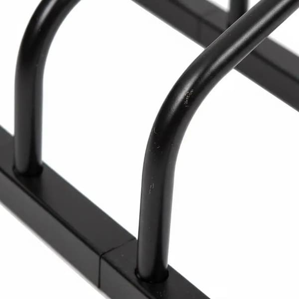 Cykelstativ, Stål Konstruktion, Holder 5 Cykler,sort