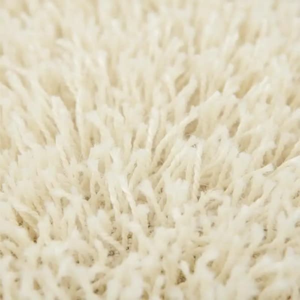Tæppe, Højkvalitets Polyester, Let at Rengøre,Creme