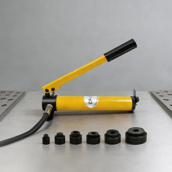 Hydraulisk Knockout Punch Driver Kit, 8T Kapacitet, Bekväm Verktygslåda,GUL