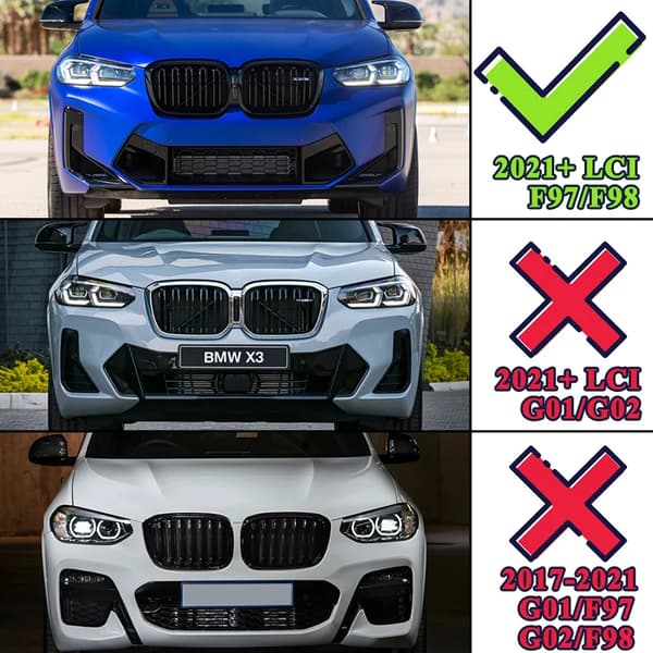 Front Bumper Splitter, Nem Installation, Holdbar Konstruktion,Glansende Sort