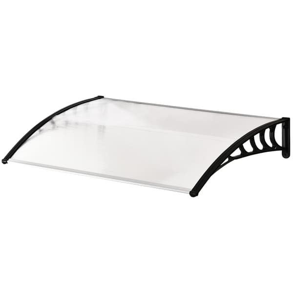 Entrédörrsmarkis, Polykarbonatkonstruktion, UV-skydd,armégrön