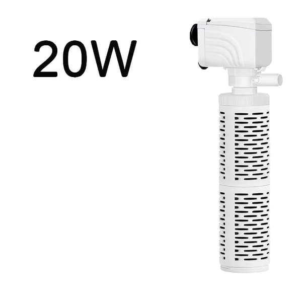 Akvariefilterpump, Multifunktionell Drift, Kompakt Design,220v-g, 20W Rund typ