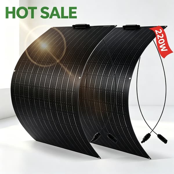 Solpanel, 110W Maksimal Effekt, Bypass Diode Teknologi,2stk 110w panel