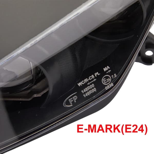 Forlygtesamling, LED-belysning, Vandtæt design,Forlygte E-MARK E24