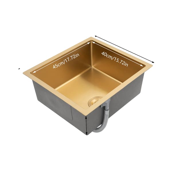 Køkkenvask, Rummelig Design, Holdbar Konstruktion,Guld