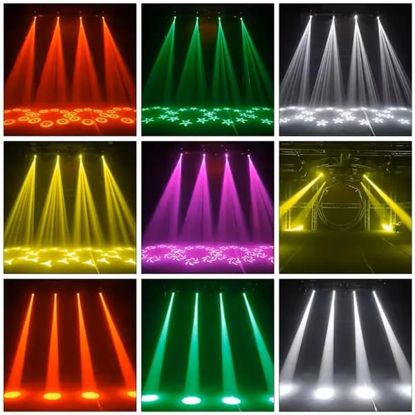 Scene Belysning, DMX512 Kontrol, Multi-Farve Effekter,EU stik