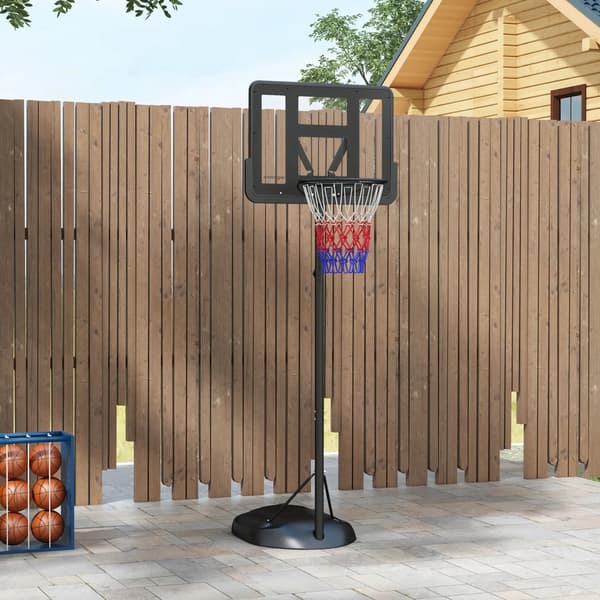 Basketkorg, Justerbar Höjd, Hållbar Konstruktion, svart