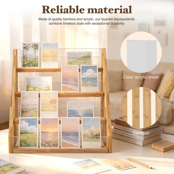 Grattiskortställ, 4-nivådesign, bärbar montering,GUL