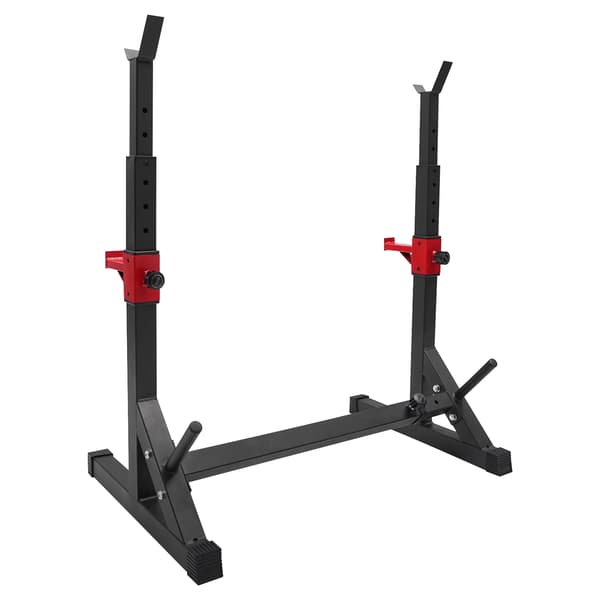 Squat Rack, Justerbar Højde, 250kg Kapacitet,Sort