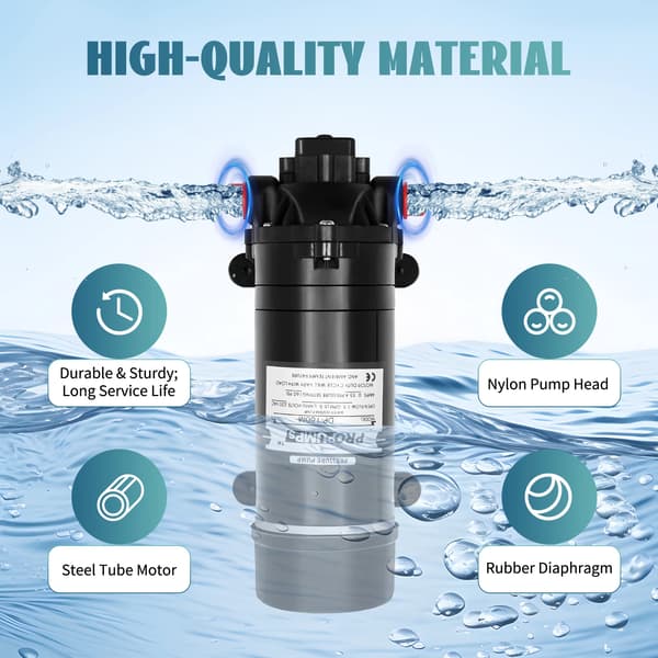 Boosterpumpe, 160 Psi, 1,45 GPM,EU, 220V, sort