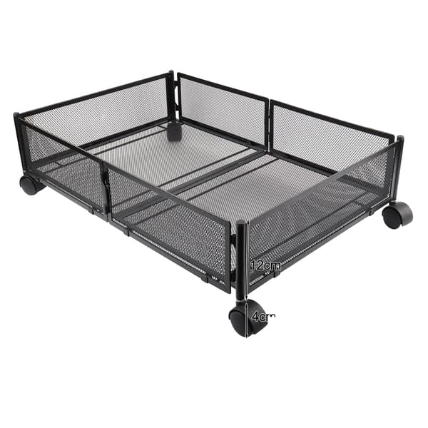 Opbevaringsboks, Foldbart Design, Nem Mobilitet,sort