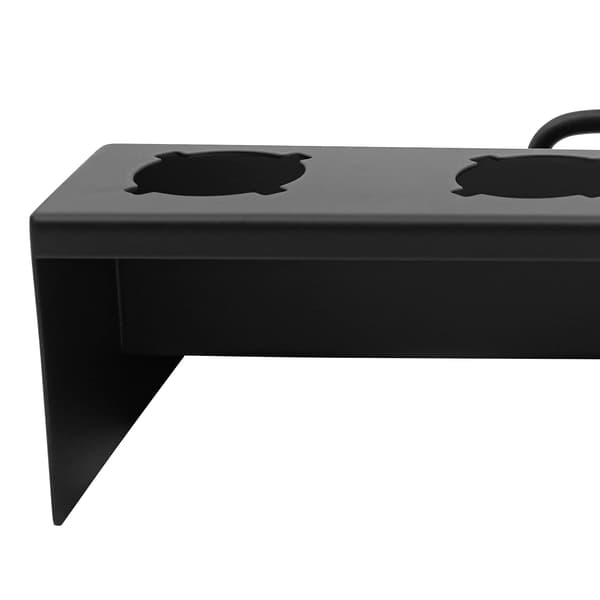 Krøllejernsholder, Rustfrit Stål, Syv Slot Organizer,Sort