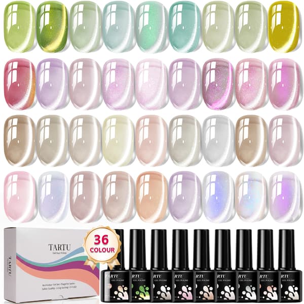 Gel Neglelak Sæt, 36 Farver, Semi-Permanent Formulering,TT36002