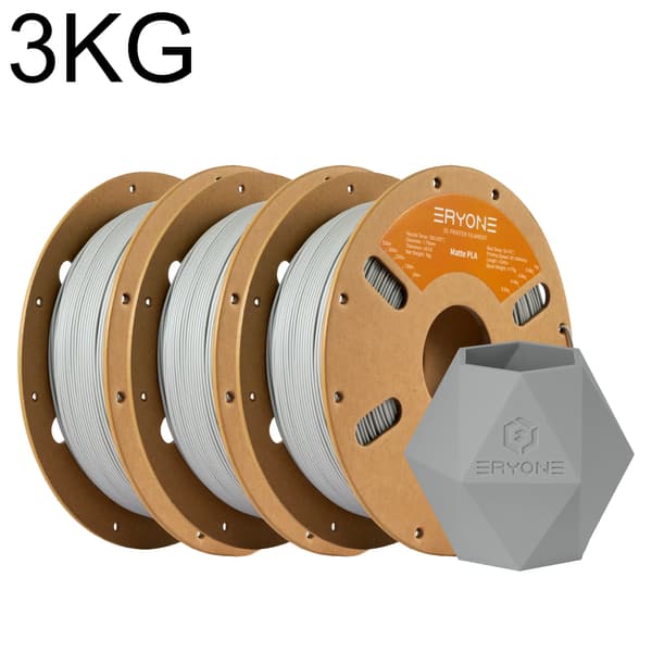 3D-skrivarfilament, PLA-material, 1,75 mm diameter,Grå-3kg