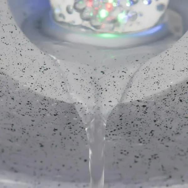 Indendørs Vandfald, Integreret LED-Lampe, Polyresin Design,HVID