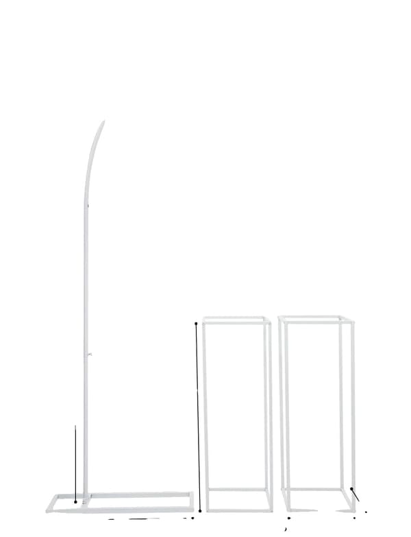 Bueholder Sæt, Robust Stålstruktur, Moderne Design,HVID