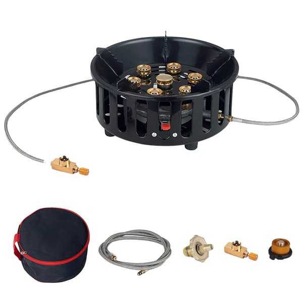 Gasblus, Syv Brennere, Universelt 3-Connector System,1pc