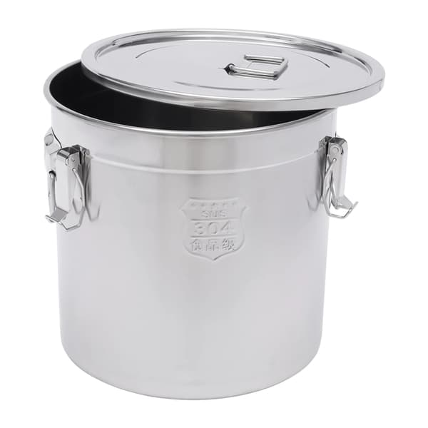 Lufttät Behållare, 33L Matförvaring, Läcksäker Design,Silver