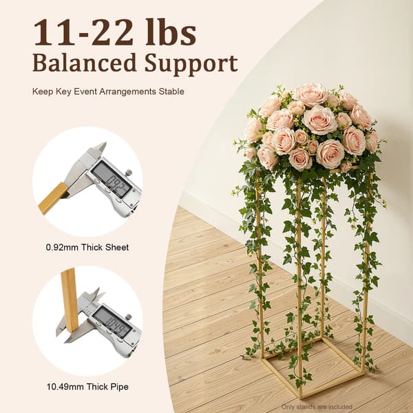 Blomsterställ, Elegant Design, Mångsidig Användning,Guld