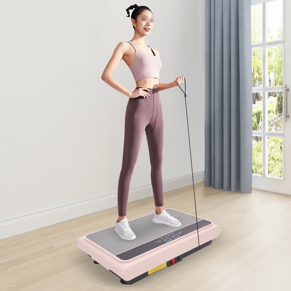 Vibrationsplatta, Automatiska Läge, Ergonomisk Design,Rosa