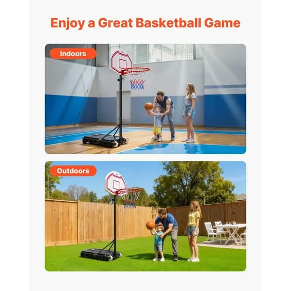 Basketbollring, Justerbar Höjd, Bärbar Design,Typ1