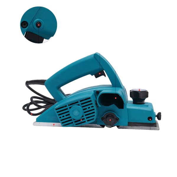 Træplaner, 800W Motor, Justerbar Dybde 1-2mm,EU, Blå