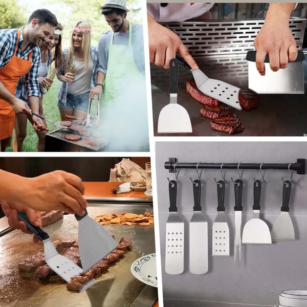 BBQ Værktøjsæt, 29-Delt Tilbehør, Ergonomisk Design,29stk