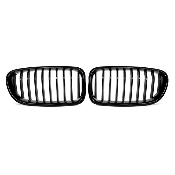 Frontbumpergrill, Racing Design, Direkte Erstatning,Glans Sort